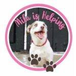 Logo de la rescatista de animales "Mila Is helping" de república dominicana.