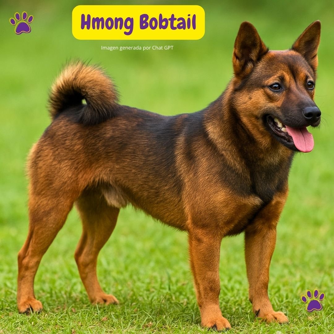 Hmong Bobtail perro de cola corta originario de Vietnam