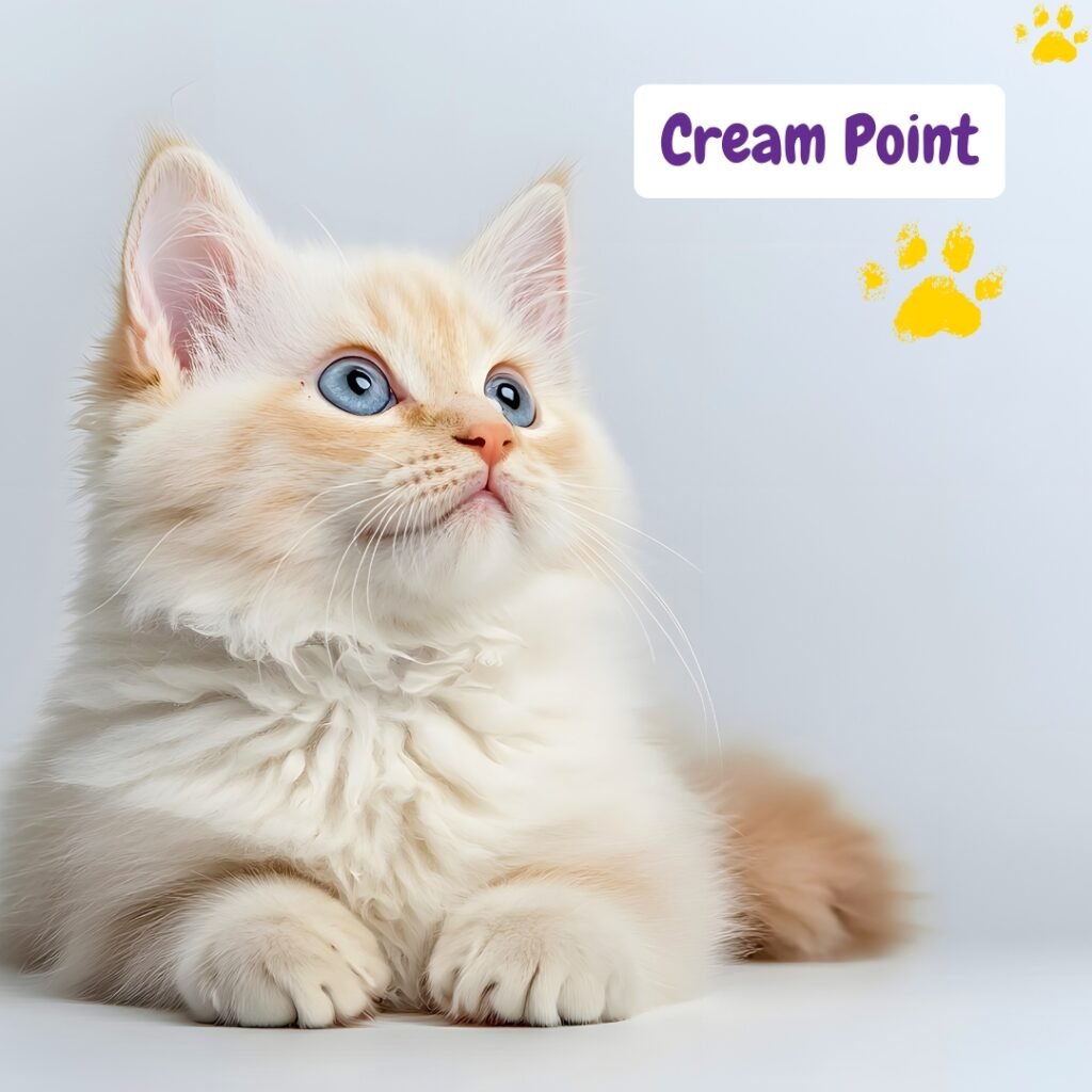 Gato Ragdoll Point Crema